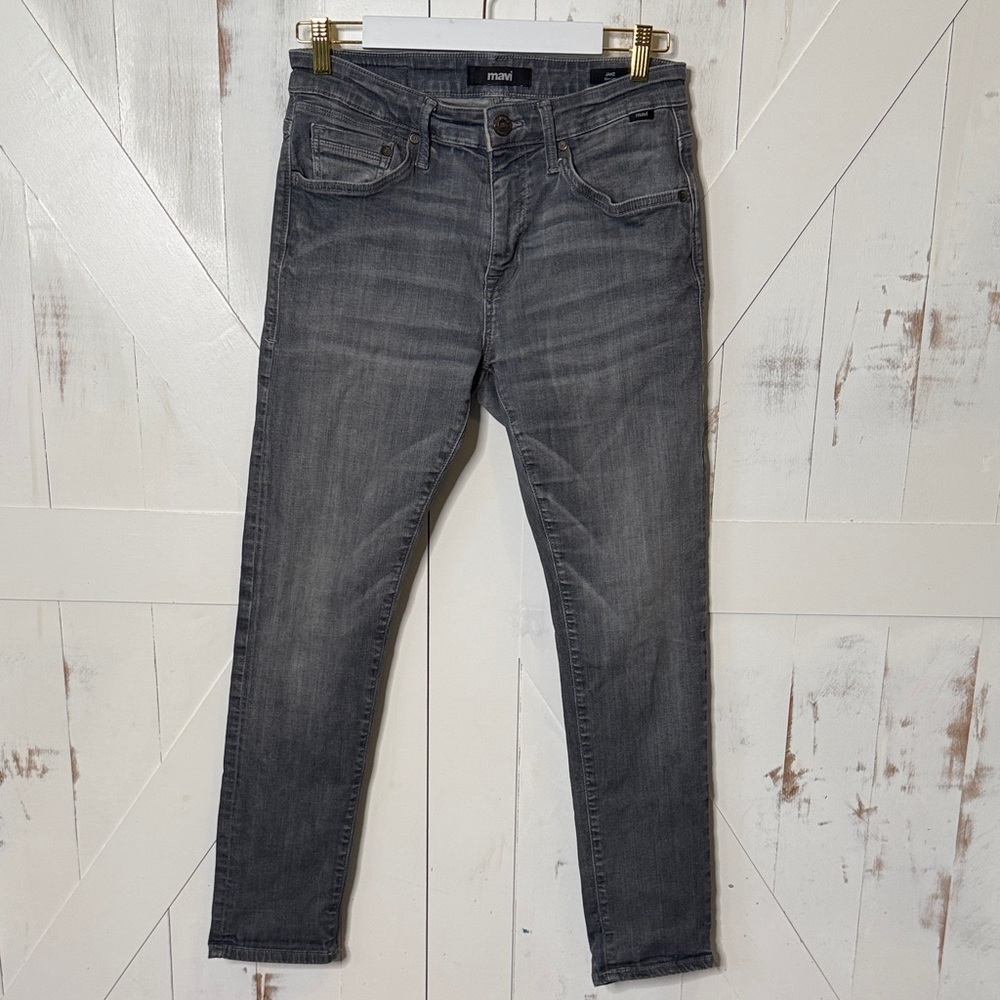 Mavi Men's Slim Fit Grey Wash Jeans